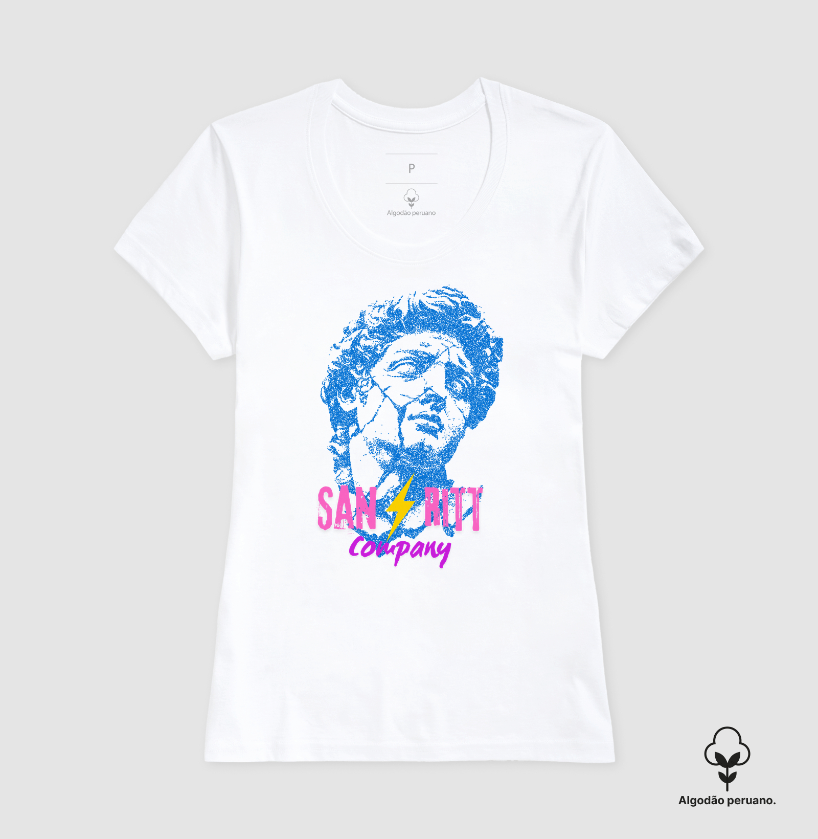Camiseta Algodão Peruano S★R Feminino Greece