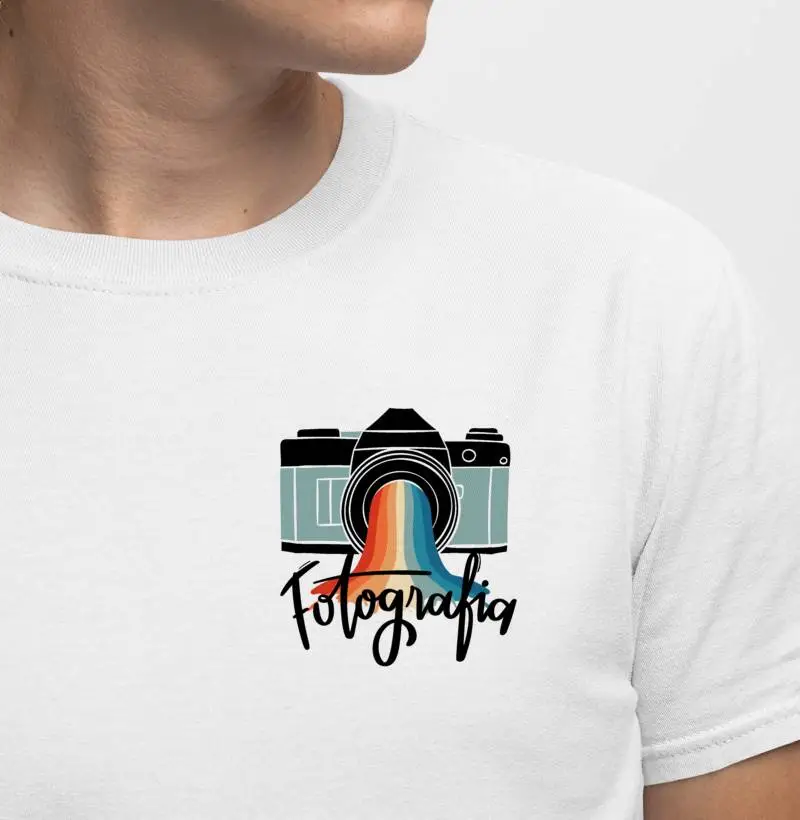 Camiseta fotografia arco íris