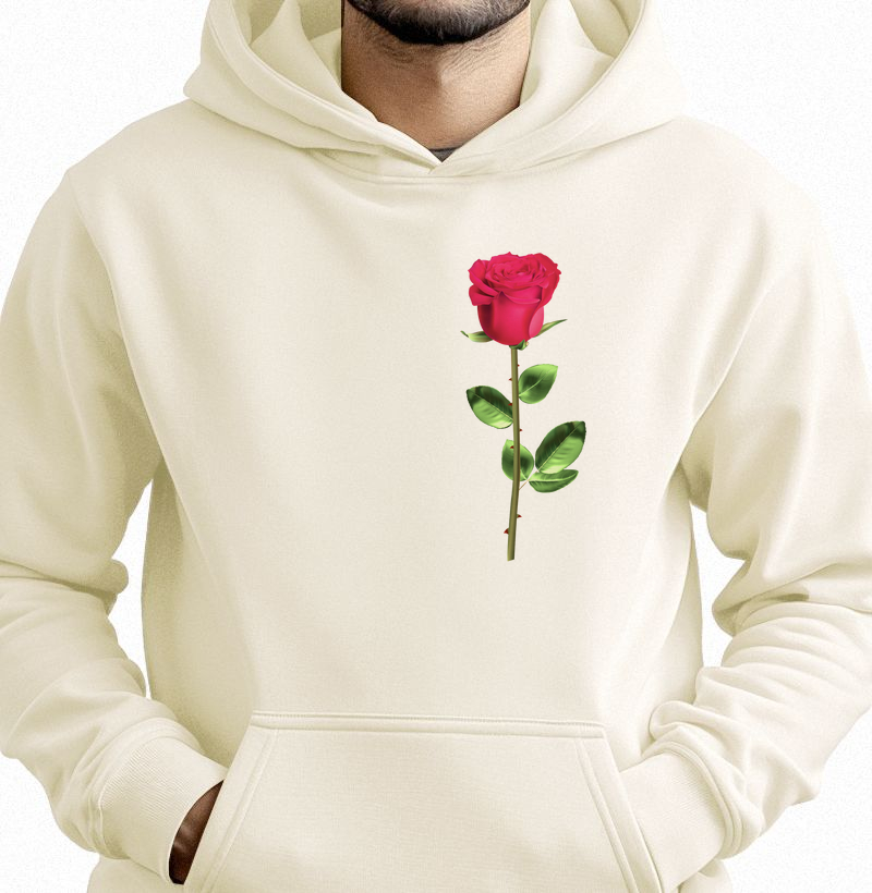 Coleção flores - Rosa no peito