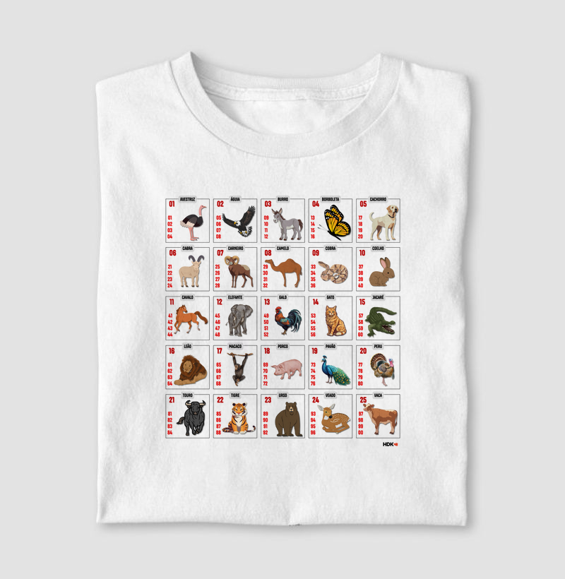 Camiseta Jogo do Bicho