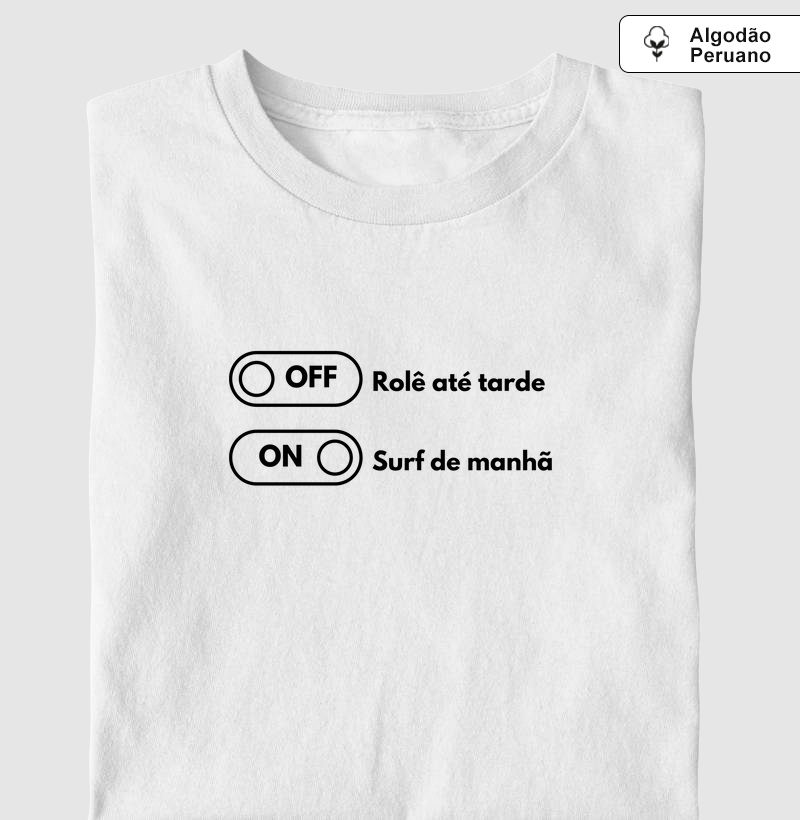 Rolê até tarde off, mas surf de manhã on