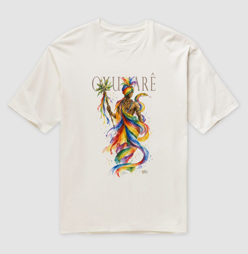 Oxumarê Arco Íris I Orixás Maria Patuá - Camiseta Oversized