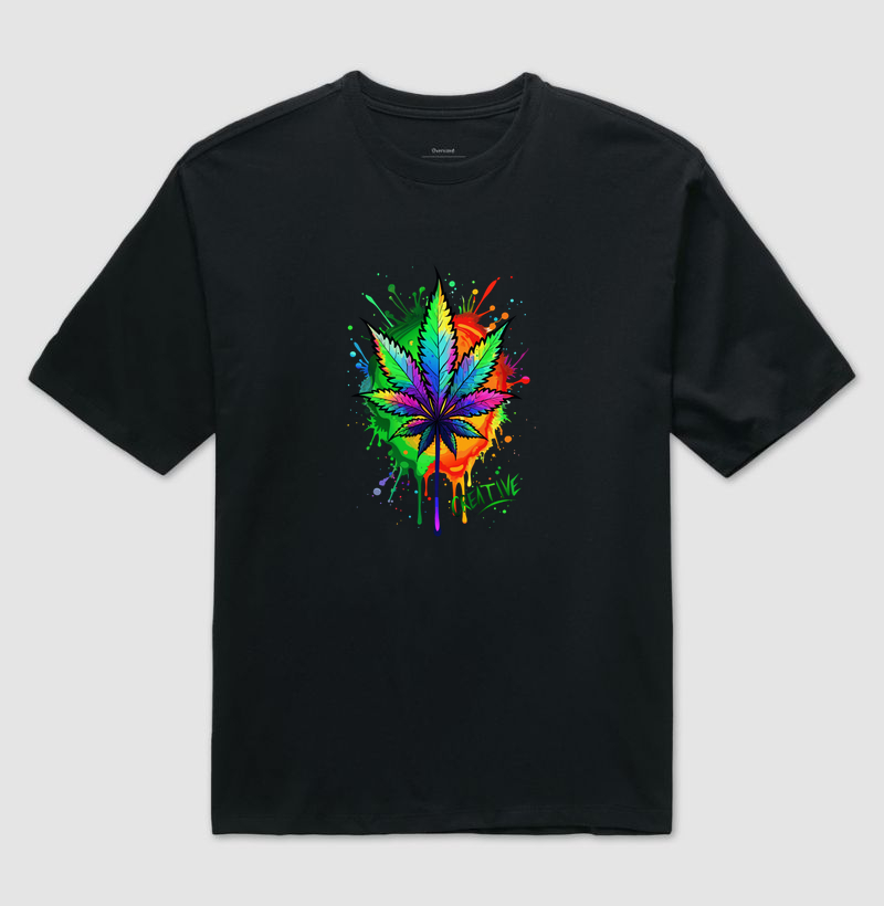 Camiseta Oversized Creative Leaf