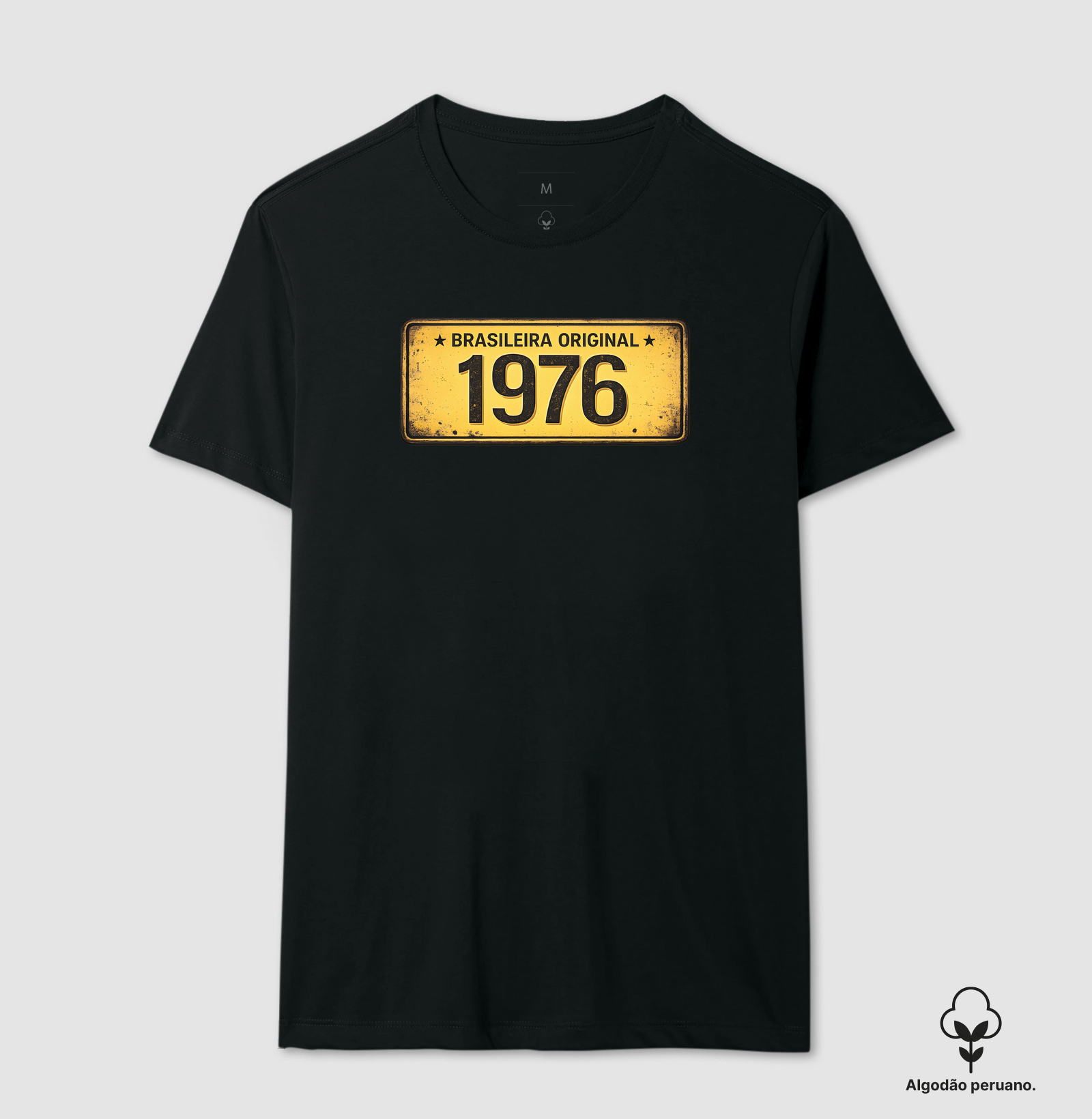 PLACA AMARELA 1976 BRASILEIRA