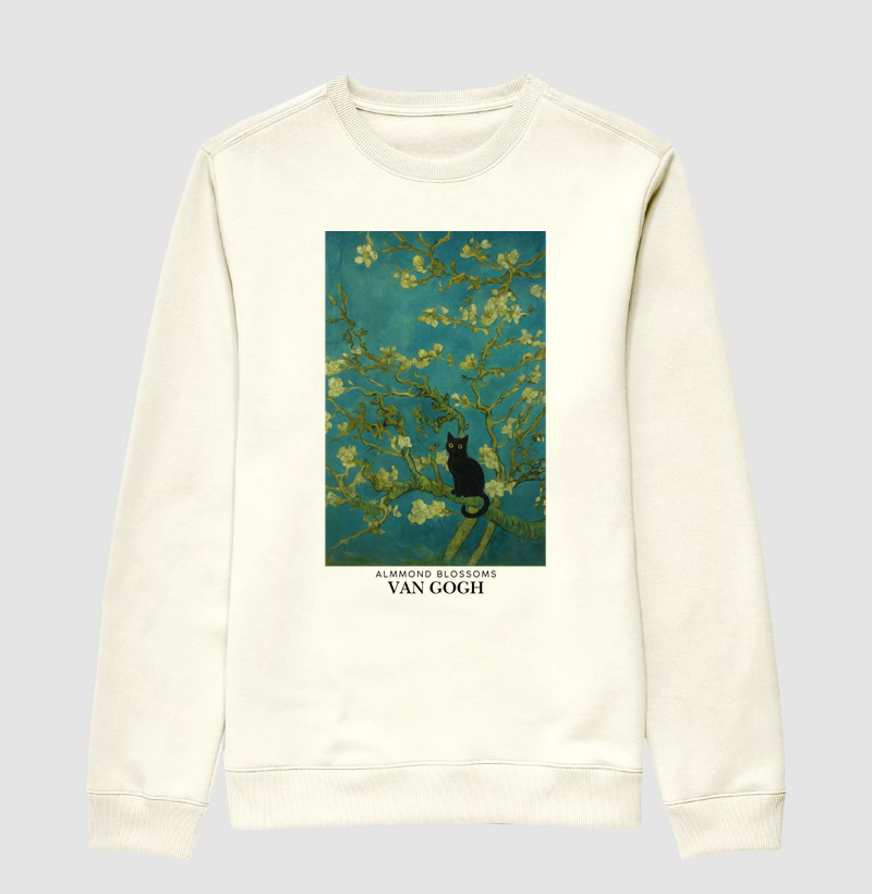 Almond Blossoms with Cat - Van Gogh