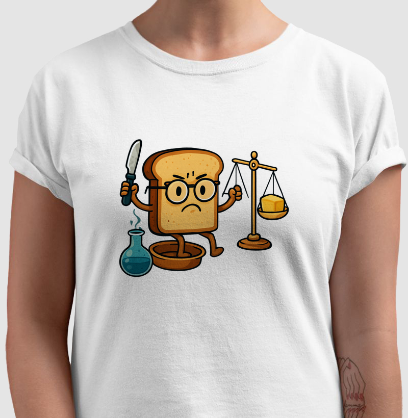 Camiseta pão cientista