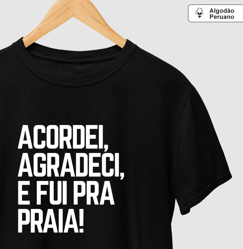 Agradeci e fui a Praia!