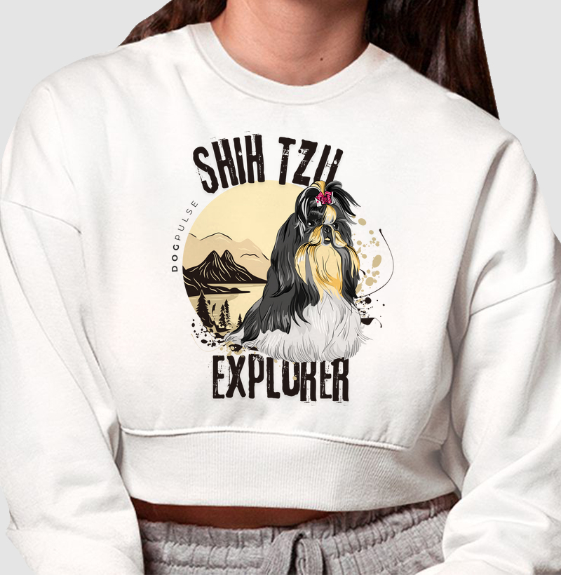 Cropped Moletom Dog Pulse Shih Tzu Explorer – Gentle Adventurer