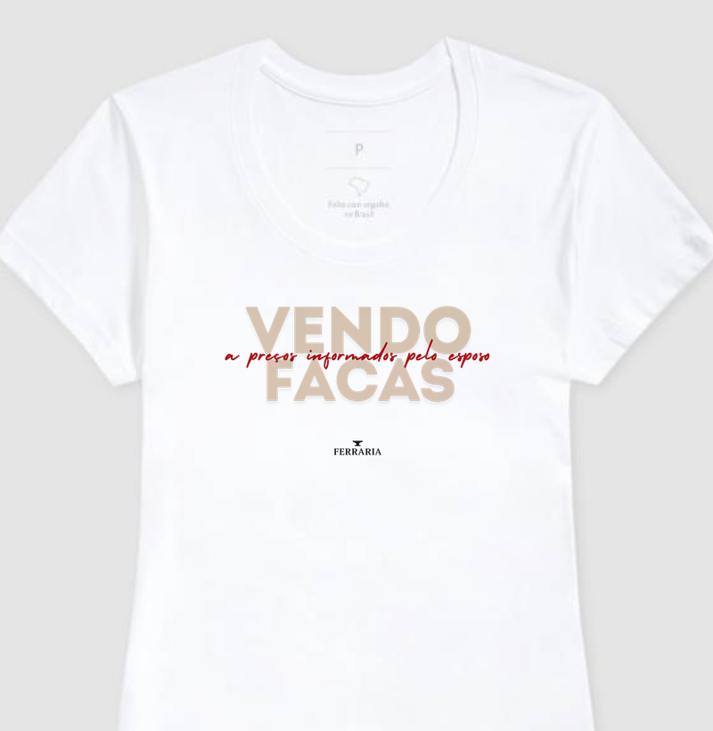Vendo Facas a Preço Informado pelo Esposo