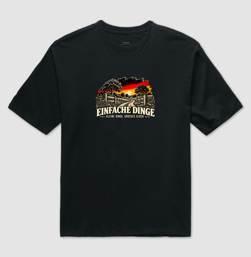 Einfache Dinge — Kleine Dinge, großes Glück - Camiseta Oversized