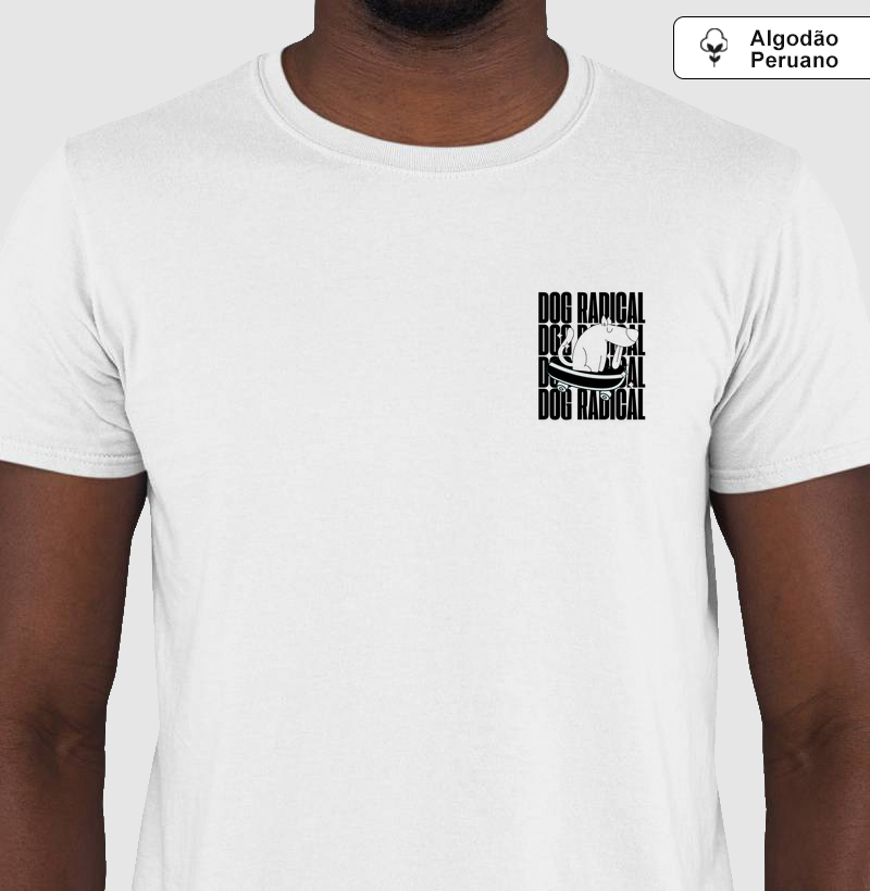 Camiseta Algodão Peruano Dog Pulse Radical White Small - Dog On Fire