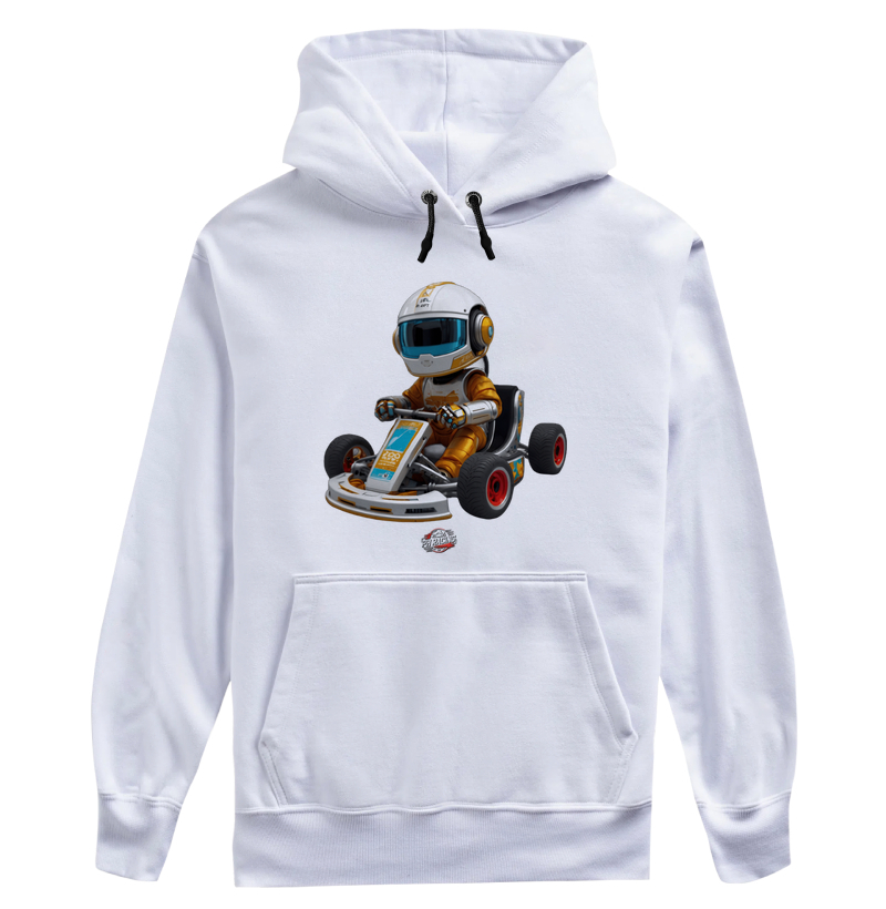 Moletom Branco Unissex - Robo-Kart