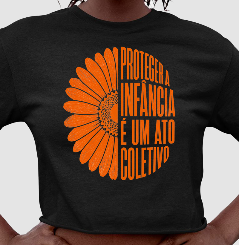 Camiseta Cropped | Proteger a Infância 