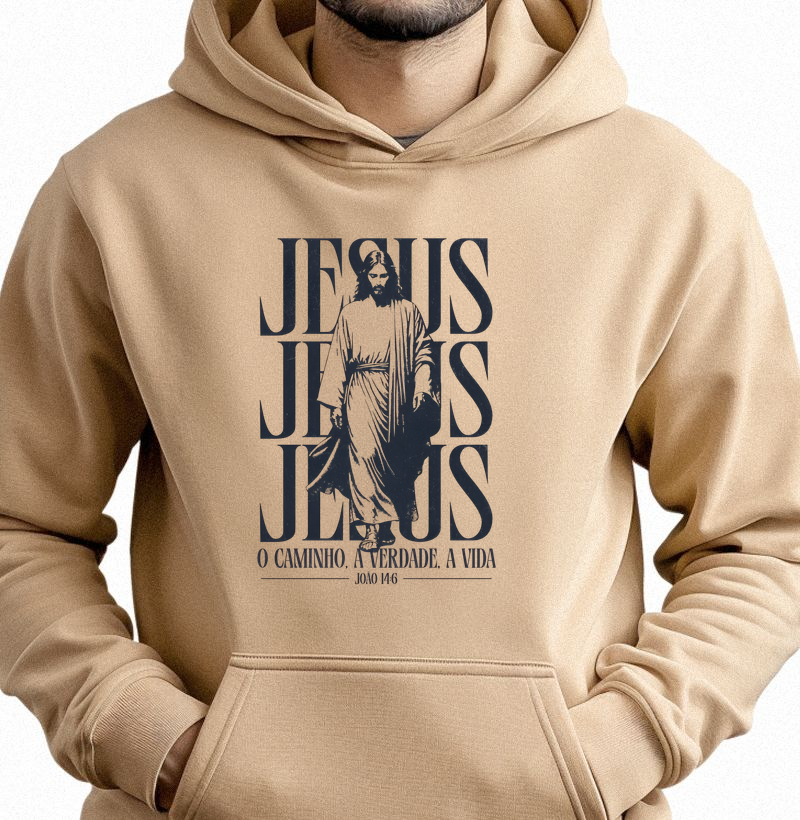 Hoodie Moletom o Caminho a Verdade a Vida