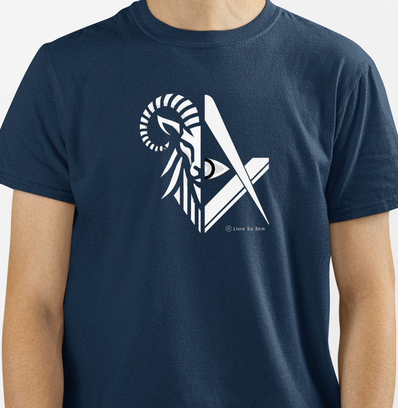 Camiseta maçonaria - Bode compasso