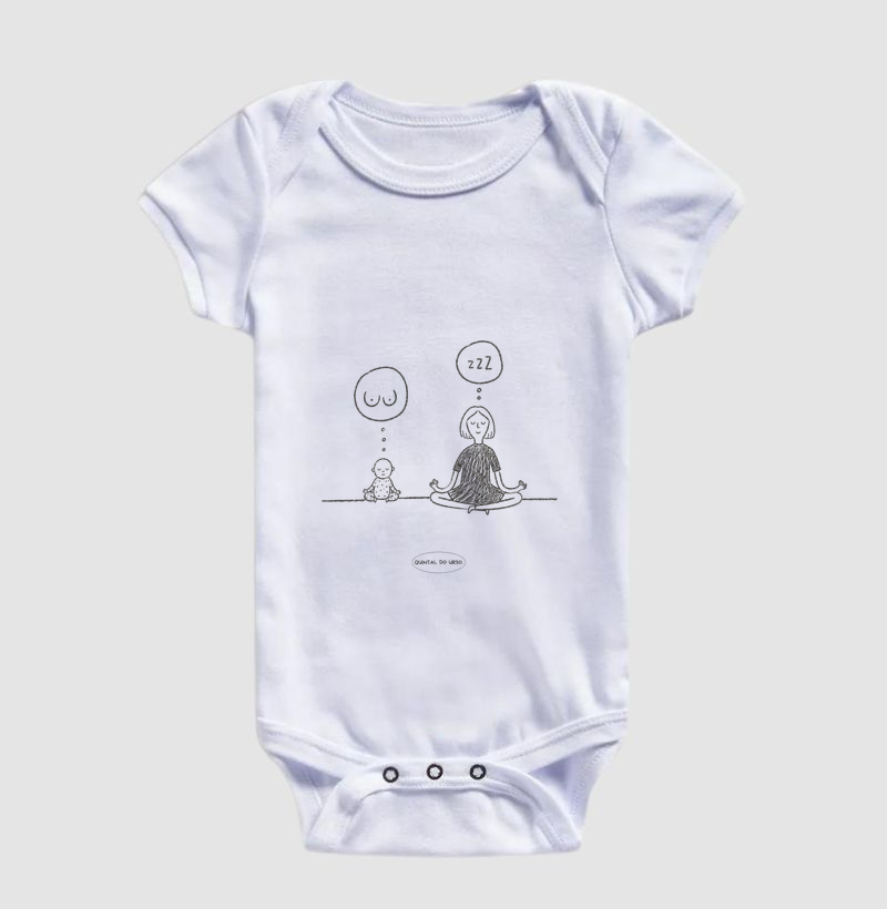 Body Infantil Pensamento de mãe, pensamento de bebê