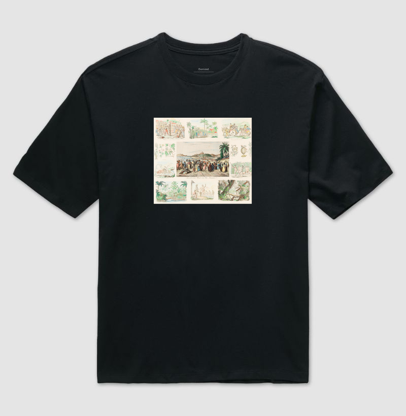 Camiseta Imagens do Brasil, Rugendas - Camiseta Oversized