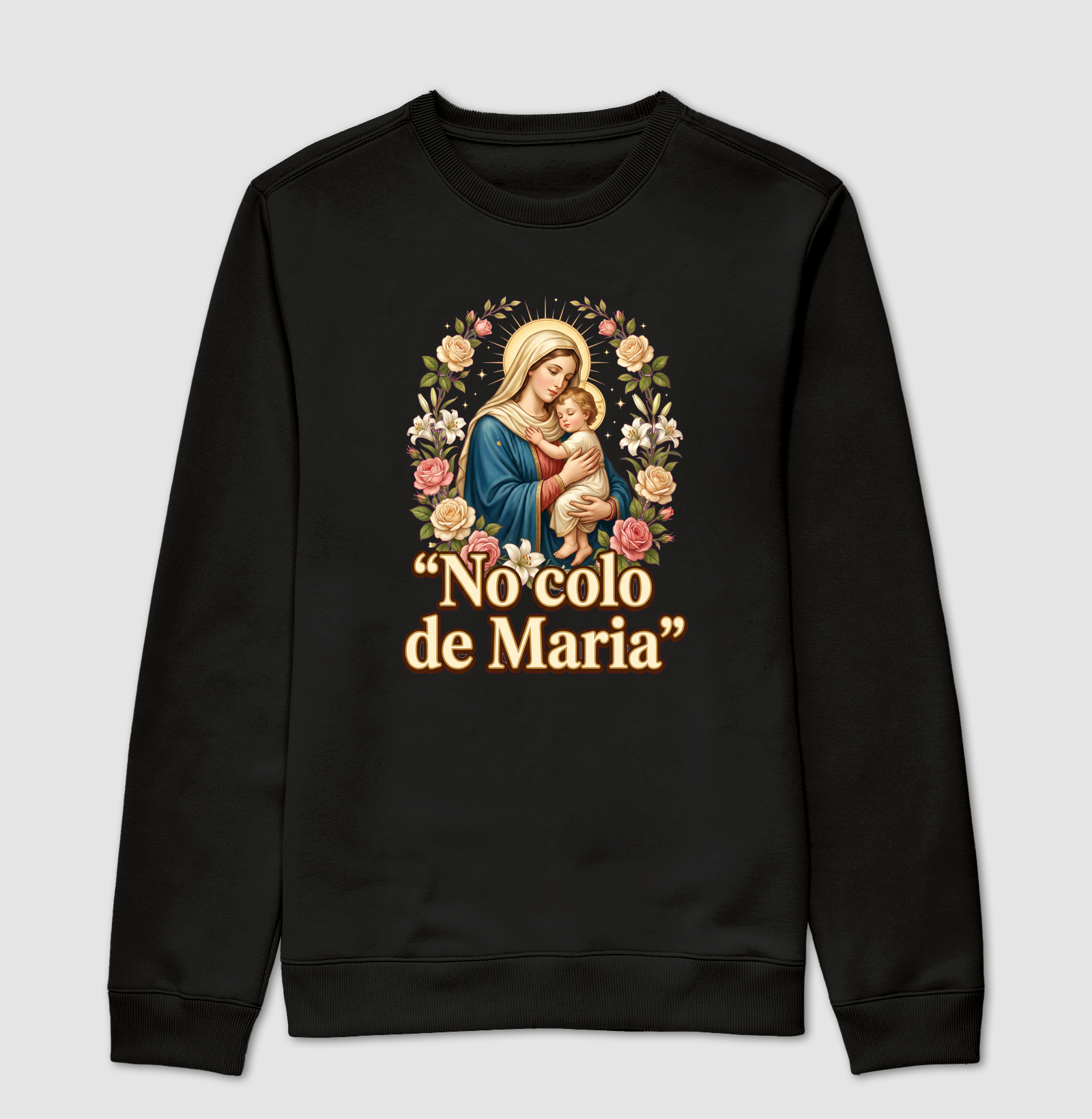 No Colo de Maria - Suéter Moletom