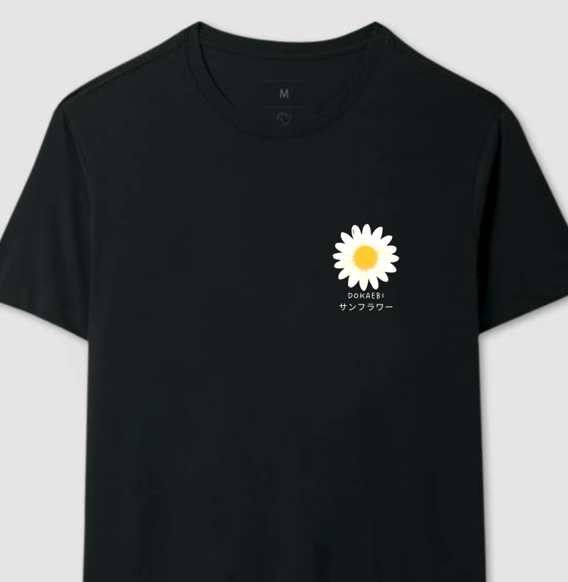 Camiseta Blossom Radiance - Preta