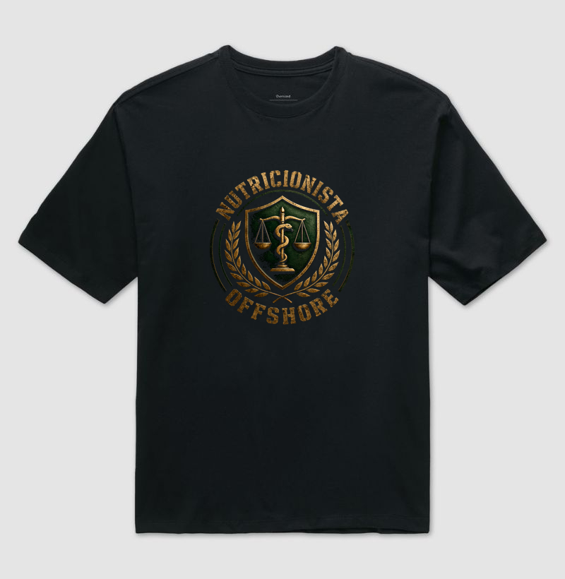 Nutricionista Offshore Emblema - Camiseta Oversized