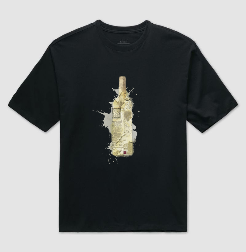 Camiseta Oversized Wine Art