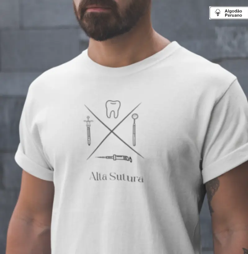 Camiseta Unissex 100% Algodão Peruano - Endodontia