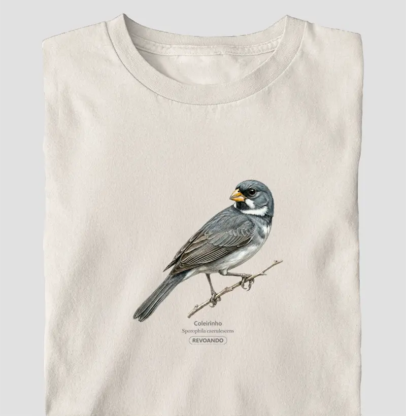 Traços Alados - Coleirinho II - Oversized - Camiseta Oversized