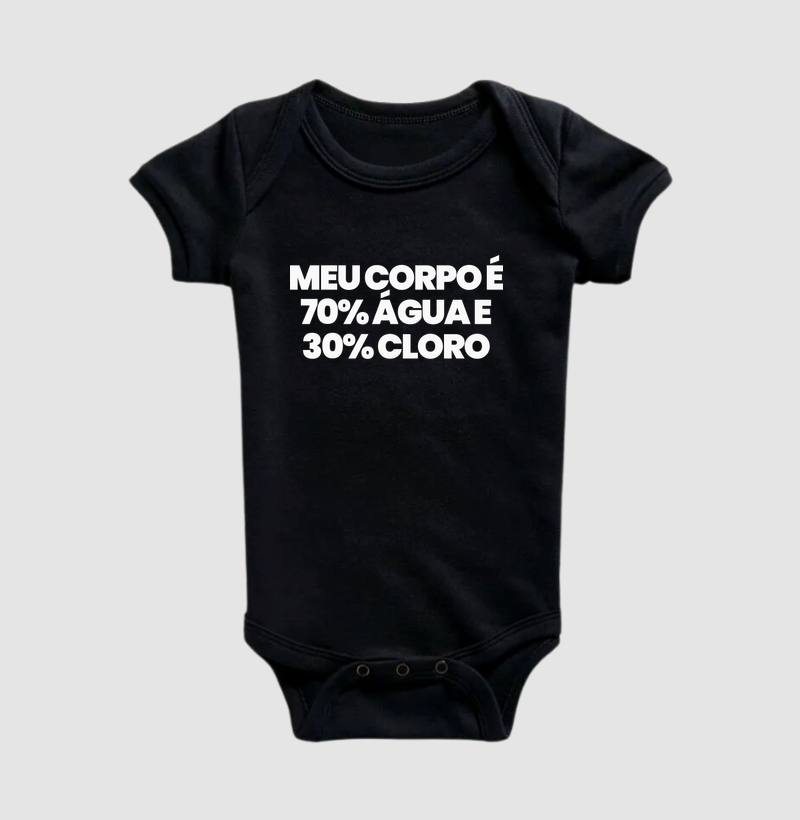 Meu corpo é 70% água e 30% cloro