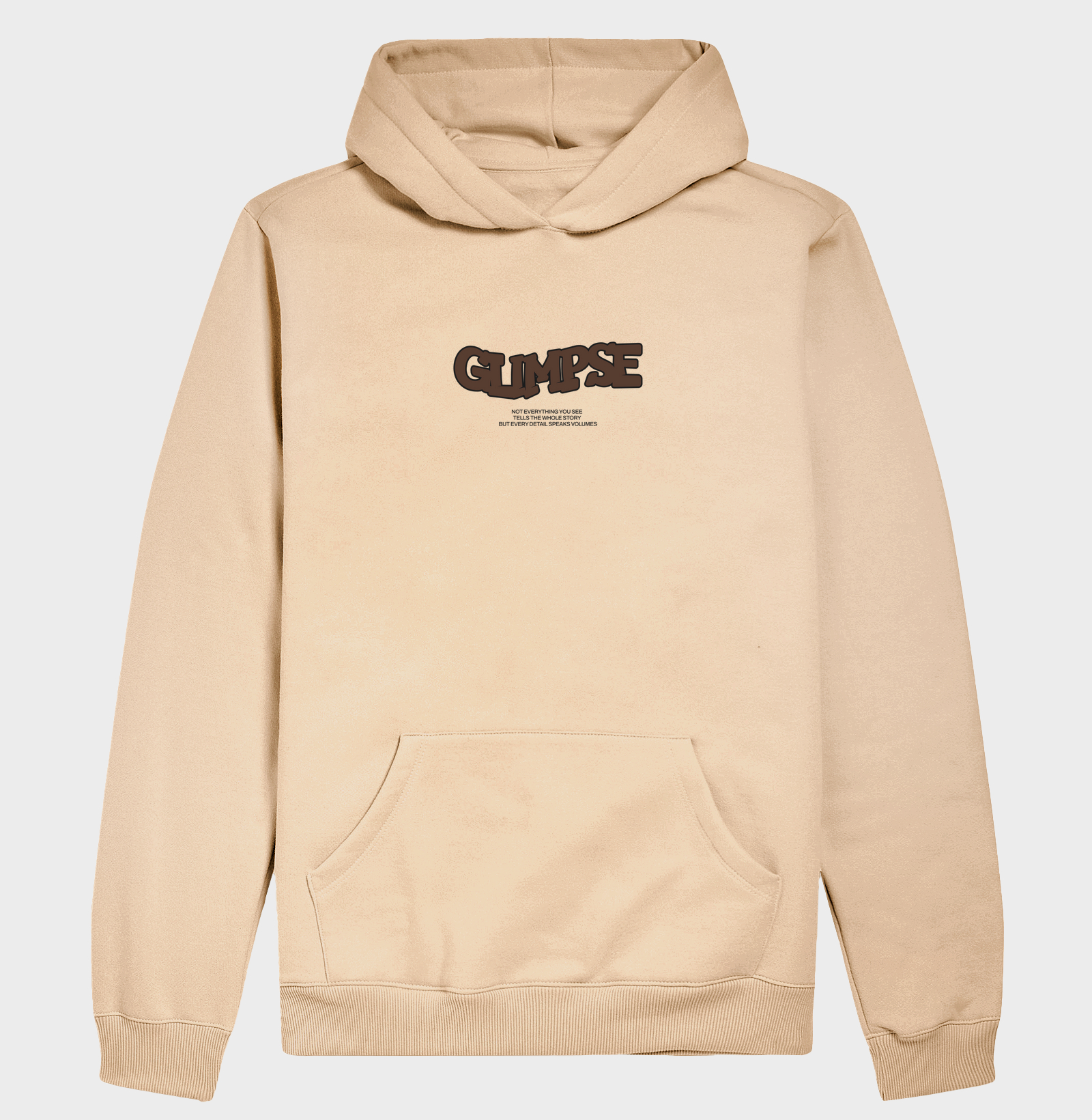 Moletom Hoodie BGlimpse areia.