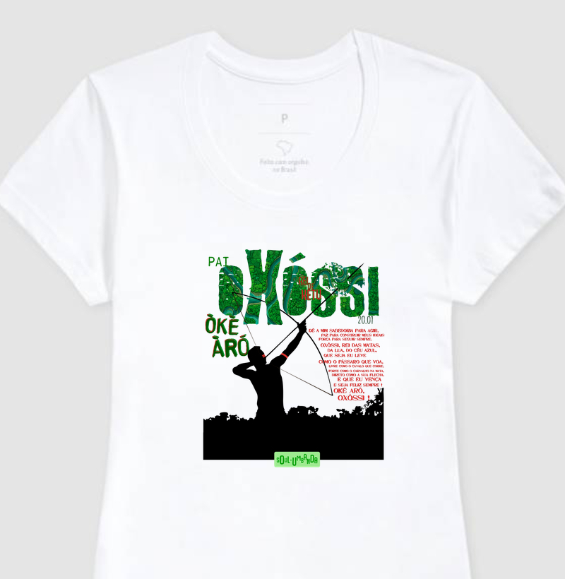 camiseta OXÓSSI oração feminina