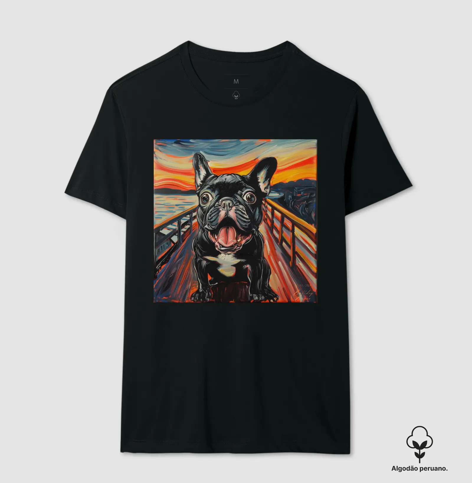 Camiseta Premium Bulldog Frances "O latido"