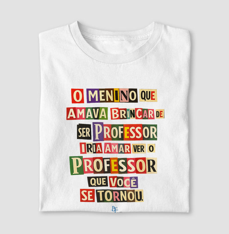 O menino que amava brincar de ser professor iria amar ver o professor que você se tornou