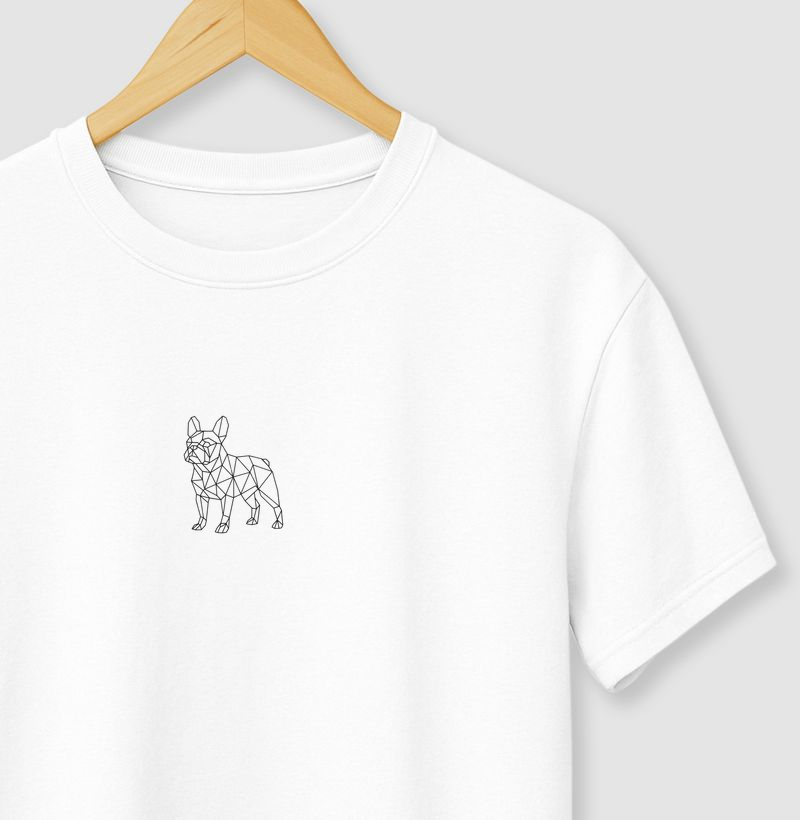 Cão Bulldog Francês Geométrico