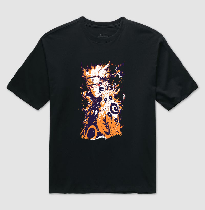 Naruto Ascensão da Kurama - Camiseta Oversized