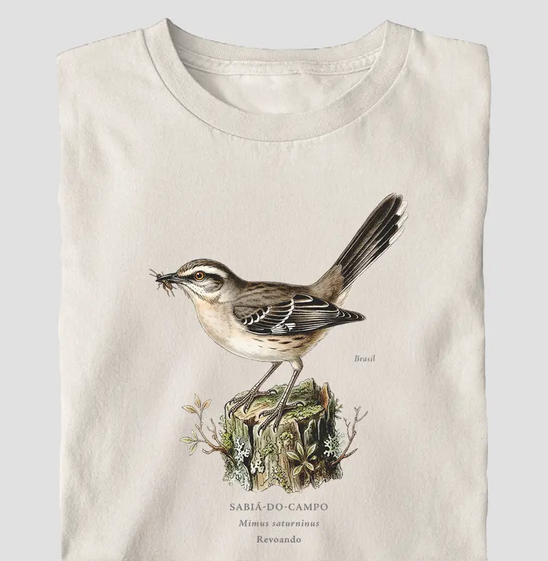Naturalistas - Sabiá-do-campo - Oversized - Camiseta Oversized