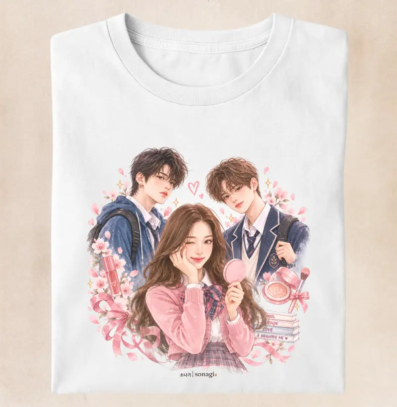 Camiseta Beleza | Romance Escolar em Aquarela