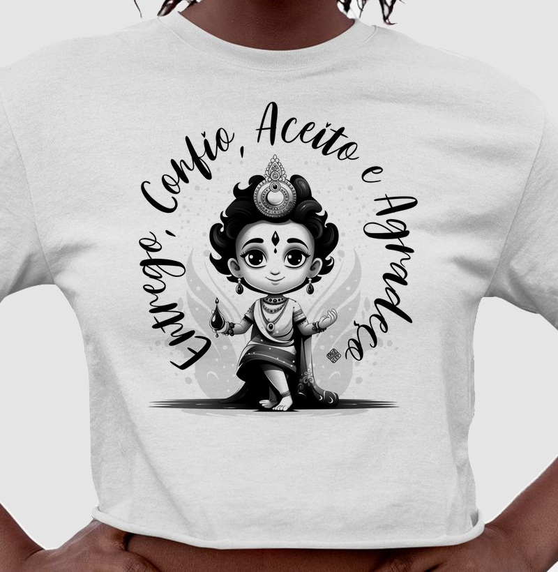 Cropped Entrego, Confio, Aceito e Agradeço