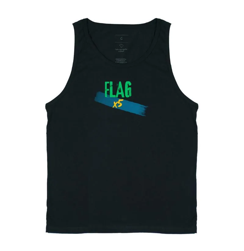 Camiseta algodão "flagx5"