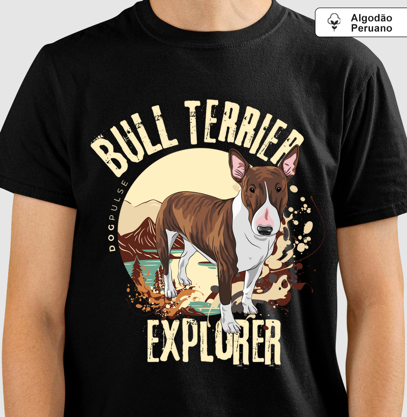 Camiseta Algodão Peruano Dog Pulse Bull Terrier Explorer – Bold Adventure