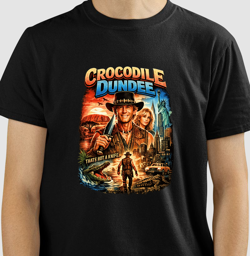 Camiseta Crocodilo Dundee Knife