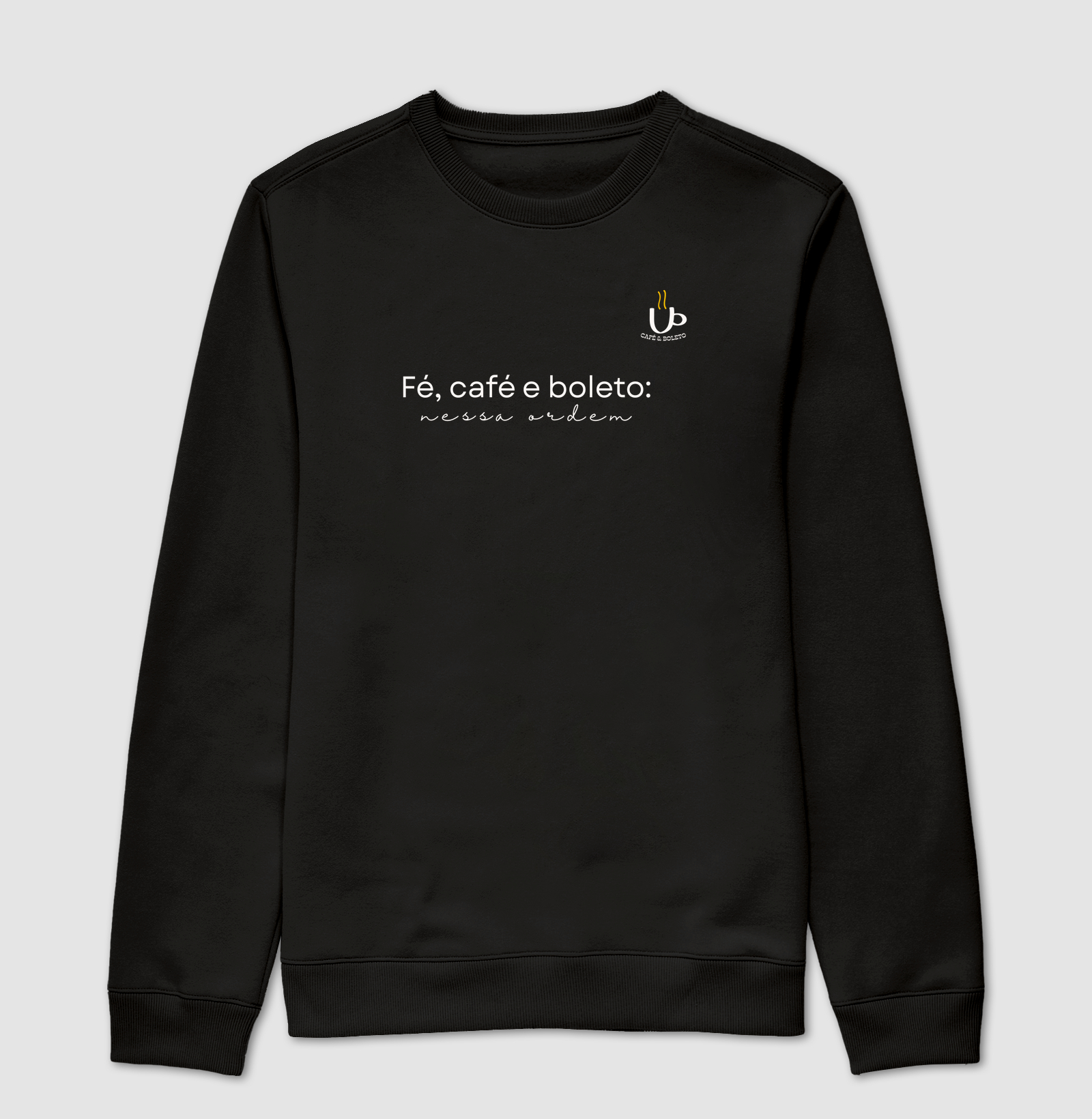 Fé, café e boleto