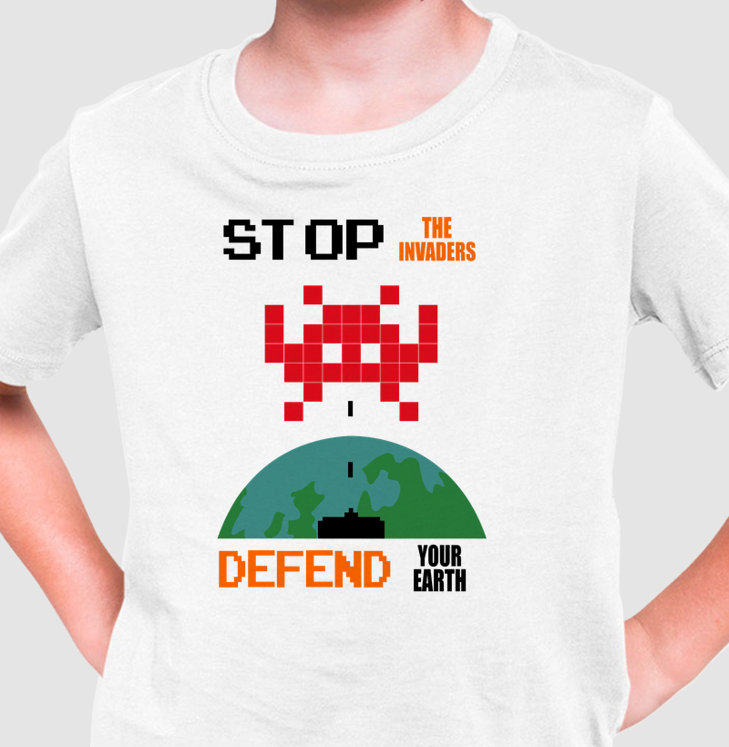 STOP THE INVADERS – Think Tee