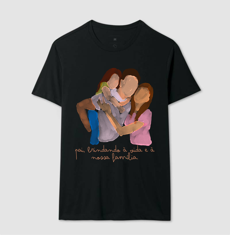 Camiseta Coleção Pai - Pai, brindando à vida...