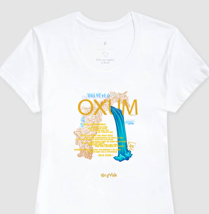 camiseta OXUM oração feminina