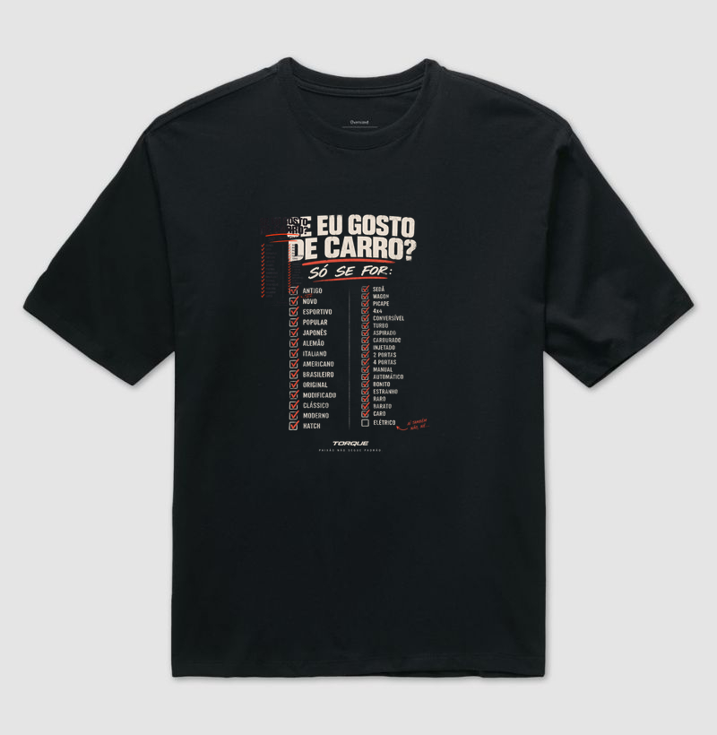 Se eu gosto de carro? - Camiseta Oversized