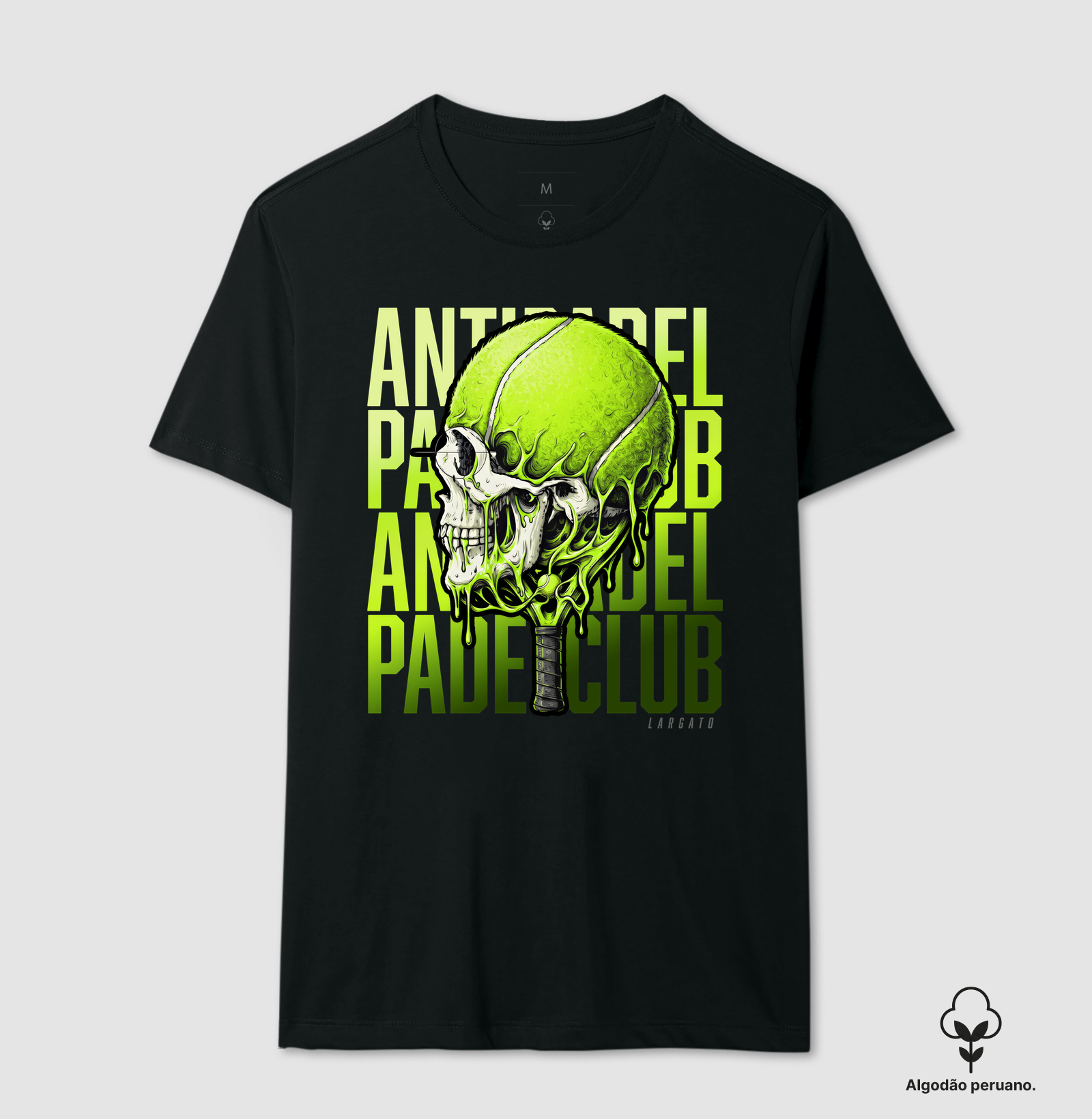 Camiseta Anti-Padel Caveira Verde