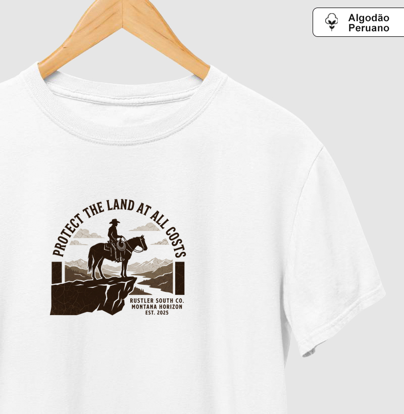Camiseta Country Masculina Protect The Land Dustler South Co.