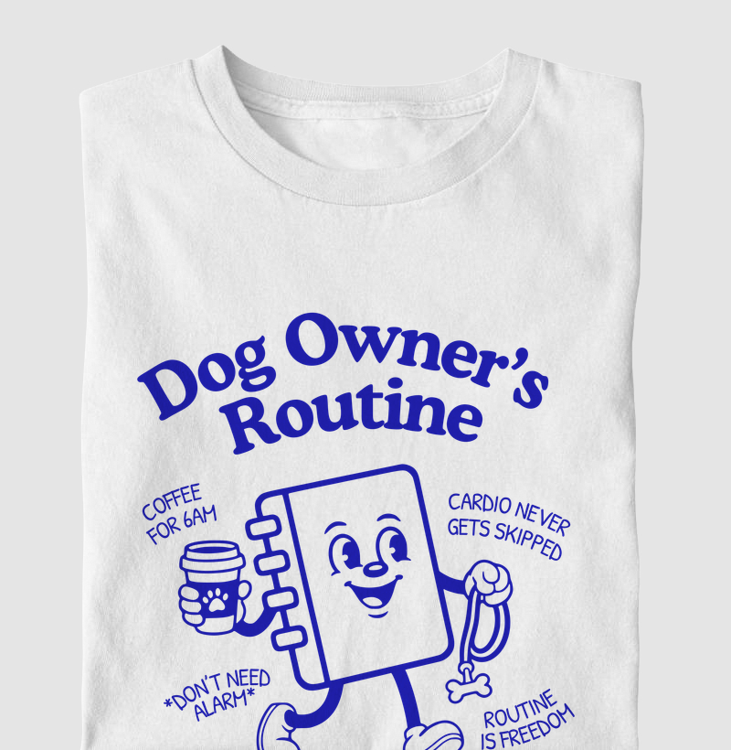 Dog owner's routine