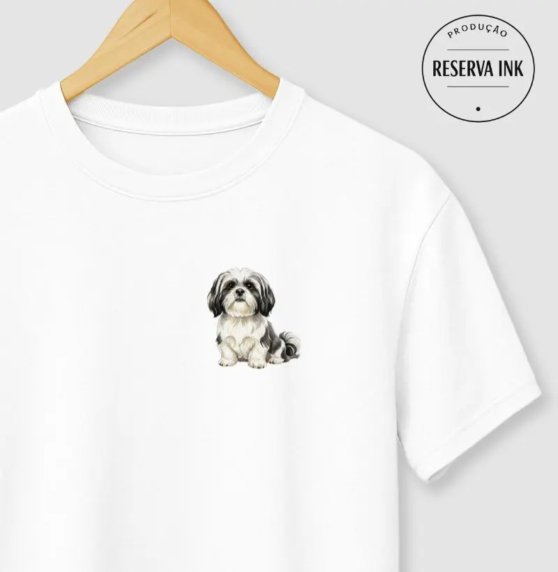 Shih Tzu Sentado Minimalista