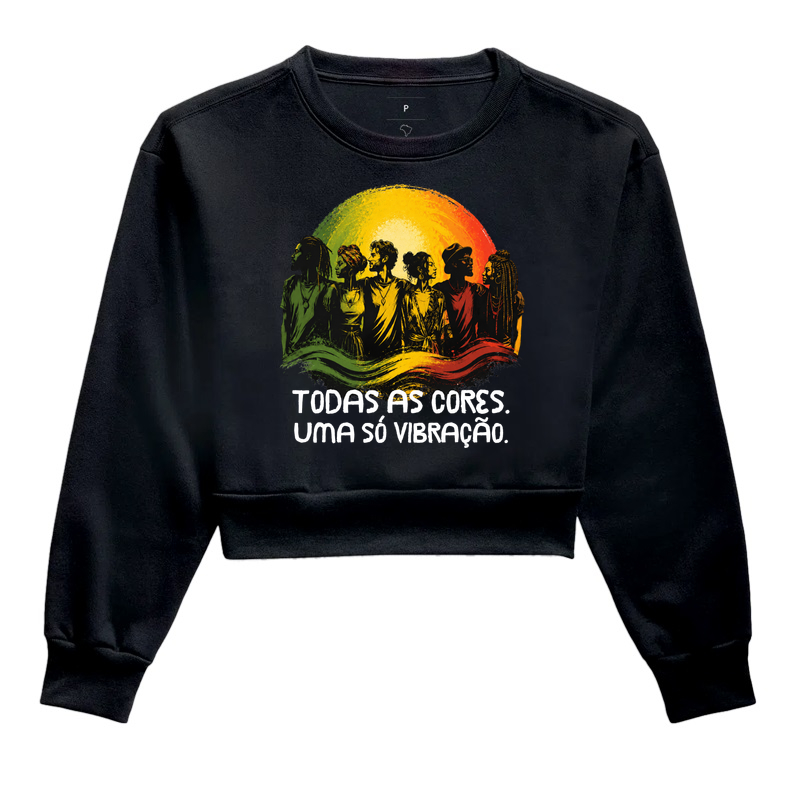 Todas as cores - Cropped Moletom